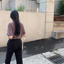 ベーシックオーバーフィット半袖Tシャツ(20color) COCOA