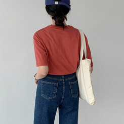 ベーシックオーバーフィット半袖Tシャツ(20color) BRICK