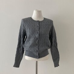 ケーブルニットカーディガン(5color)