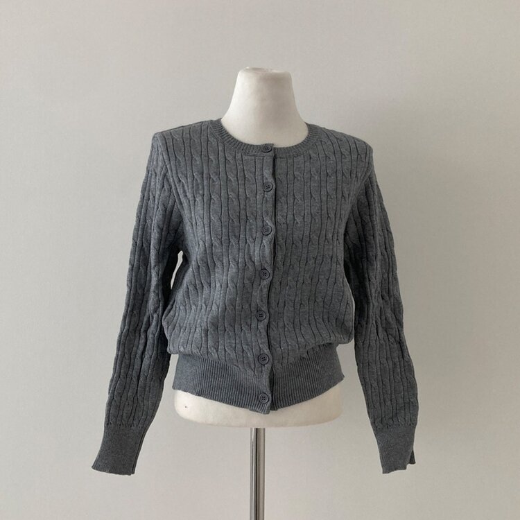 ケーブルニットカーディガン(5color)