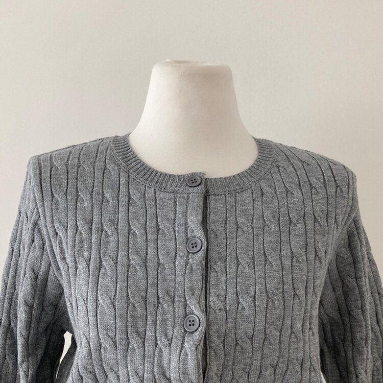 ケーブルニットカーディガン(5color)