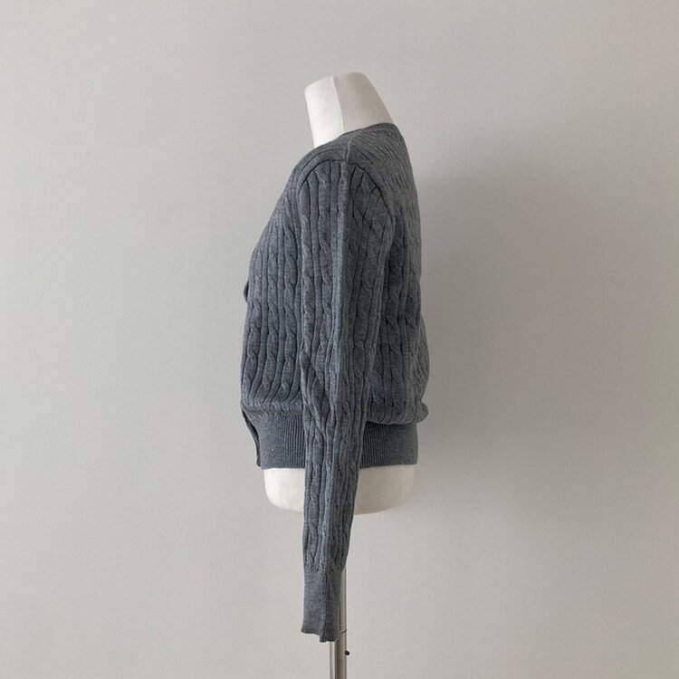ケーブルニットカーディガン(5color)