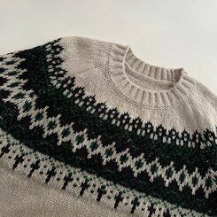 뉴트 노르딕 아가일 눈꽃 라운드 니트 4color