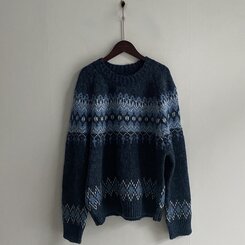 뉴트 노르딕 아가일 눈꽃 라운드 니트 4color