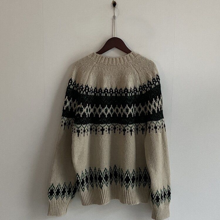 뉴트 노르딕 아가일 눈꽃 라운드 니트 4color