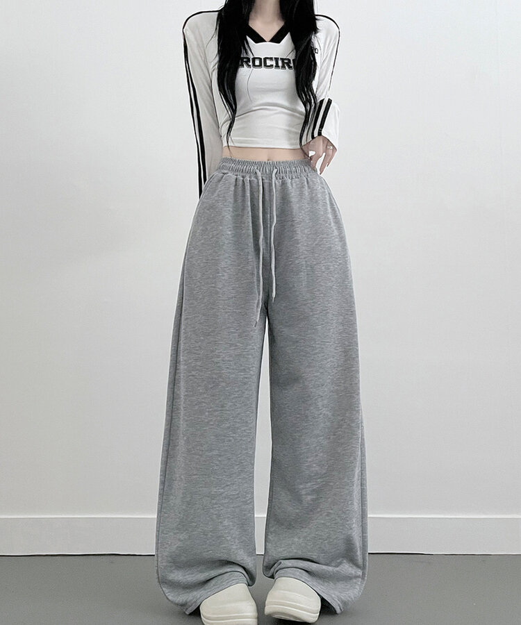 4계절용위즈트레이닝와이드밴딩롱팬츠 그레이