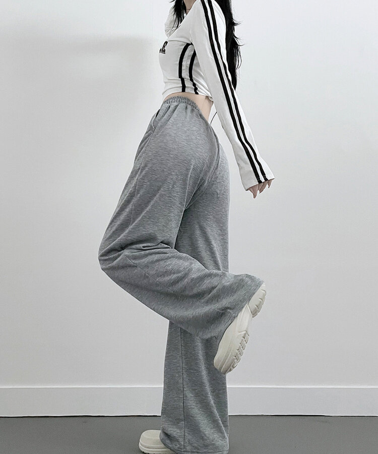 4계절용위즈트레이닝와이드밴딩롱팬츠 그레이
