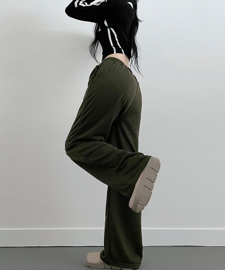 4계절용위즈트레이닝와이드밴딩롱팬츠 카키