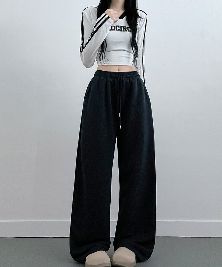 4계절용위즈트레이닝와이드밴딩롱팬츠 네이비