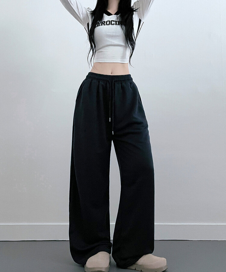 4계절용위즈트레이닝와이드밴딩롱팬츠 네이비