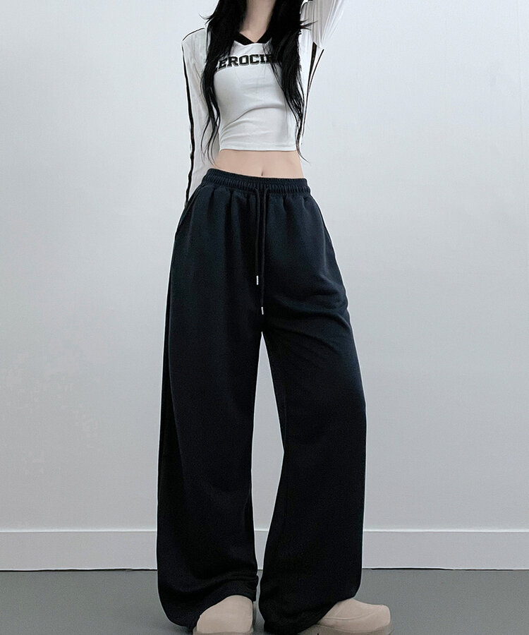 4계절용위즈트레이닝와이드밴딩롱팬츠 네이비