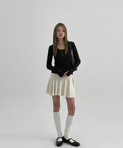 ケーブルニーソックス IVORY