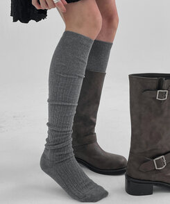 ケーブルニーソックス CHARCOAL