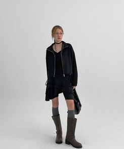 ケーブルニーソックス CHARCOAL