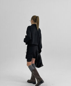 ケーブルニーソックス CHARCOAL