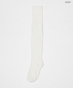 ケーブルニーソックス CHARCOAL