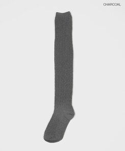 ケーブルニーソックス CHARCOAL