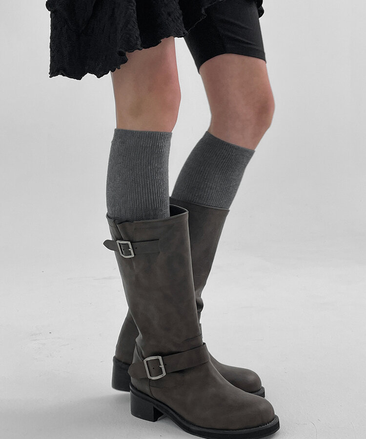 ケーブルニーソックス CHARCOAL