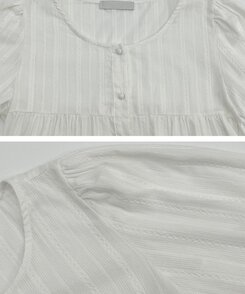 シャーリングブラウス