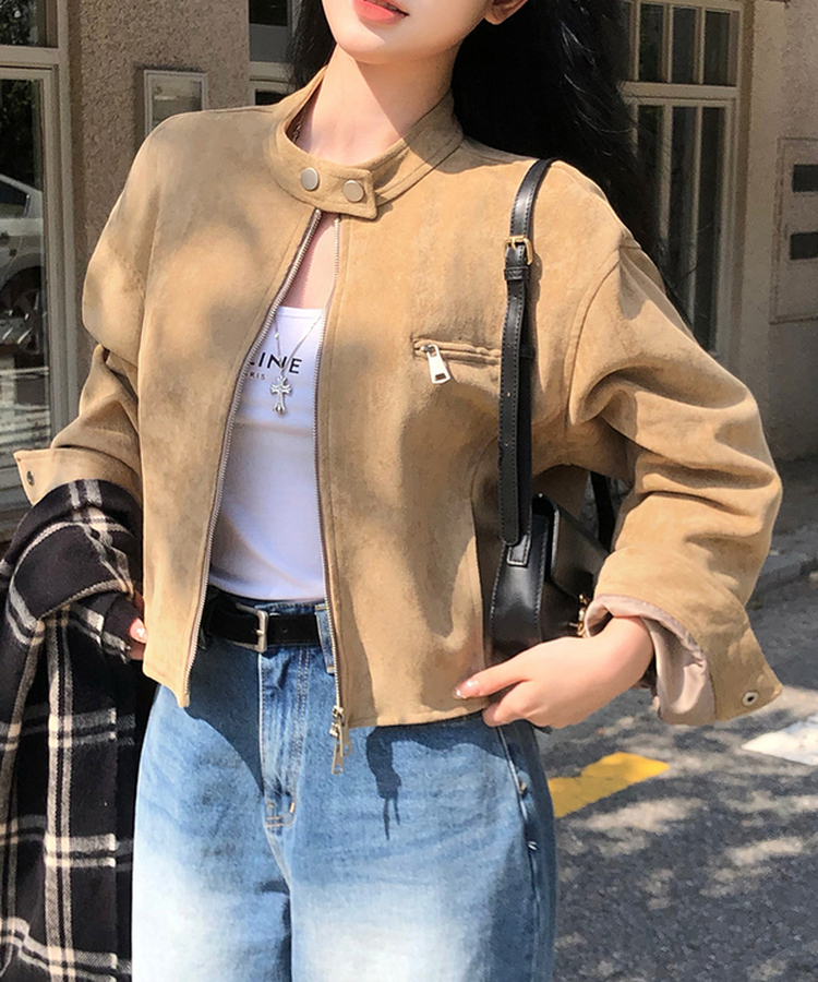 クロップルーズフィットジャケット BEIGE