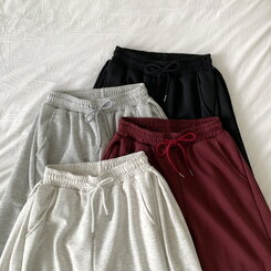 【丈別】ワイドピンタックバンディングパンツ