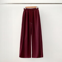 【丈別】ワイドピンタックバンディングパンツ