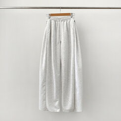 【丈別】ワイドピンタックバンディングパンツ