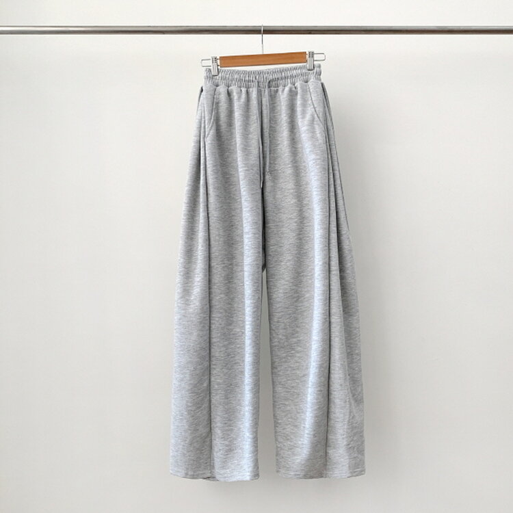 【丈別】ワイドピンタックバンディングパンツ