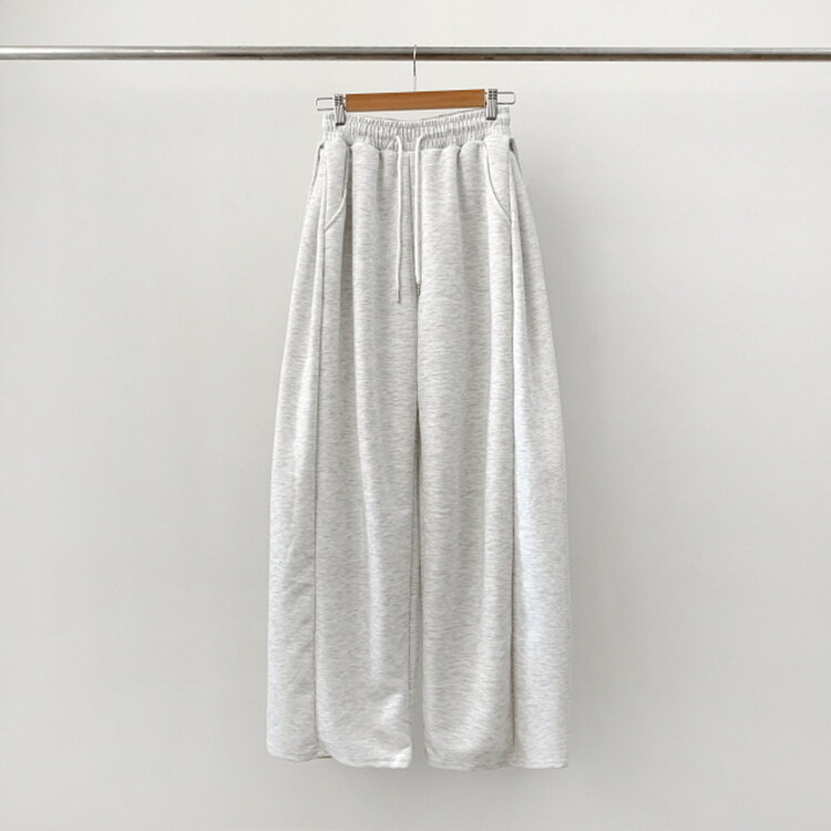 【丈別】ワイドピンタックバンディングパンツ