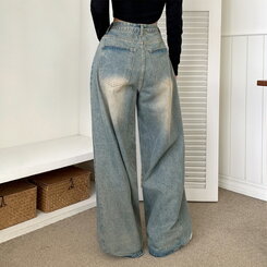 【丈別】ディープバルーンフィットヴィンテージデニム BLUE