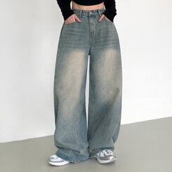 【丈別】ディープバルーンフィットヴィンテージデニム BLUE