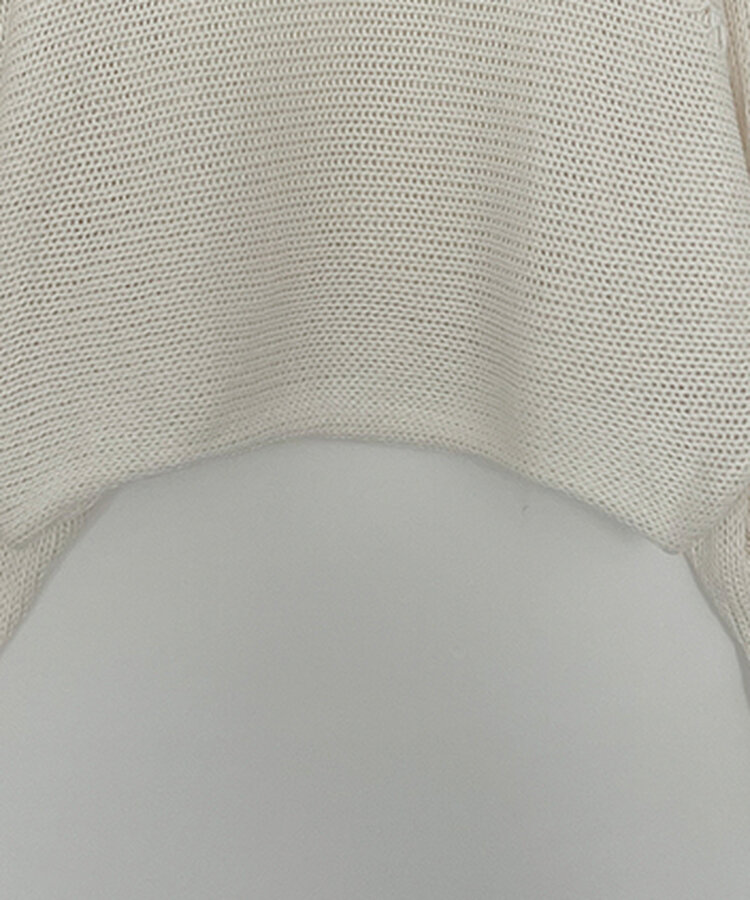 메르데미지헤짐크롭긴팔니트