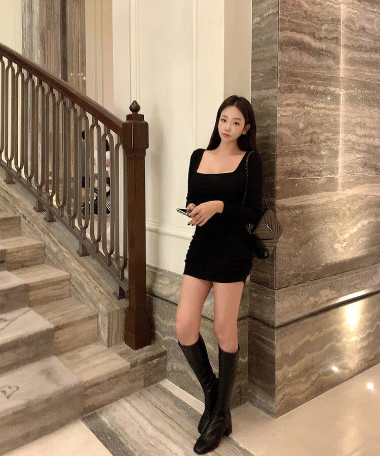 ロングブーツ BLACK