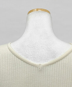 フェミニンラップ長袖ニット