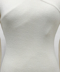 フェミニンラップ長袖ニット