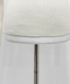 フェミニンラップ長袖ニット