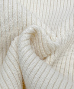 フェミニンラップ長袖ニット