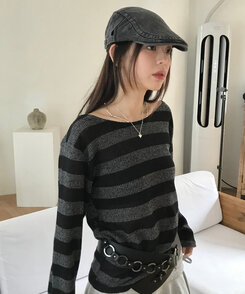 ボーダールーズフィットニット BLACK