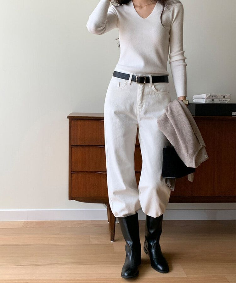 ワイドバックルレザーベルト BLACK
