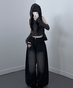 포그데미지후드핸드워머세트 그레이