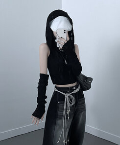 포그데미지후드핸드워머세트 블랙