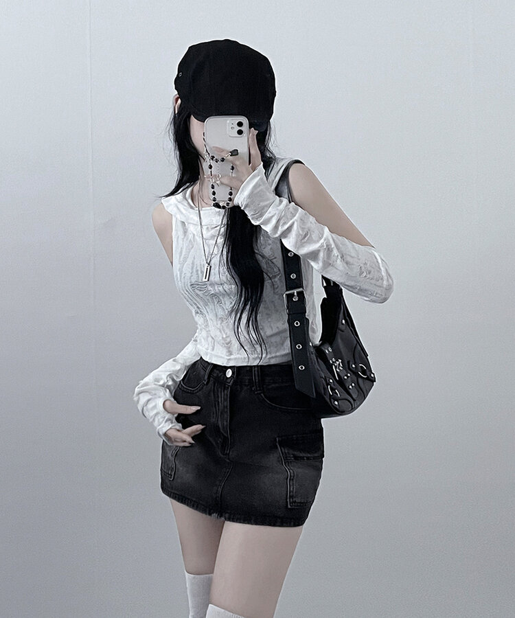 포그데미지후드핸드워머세트 화이트