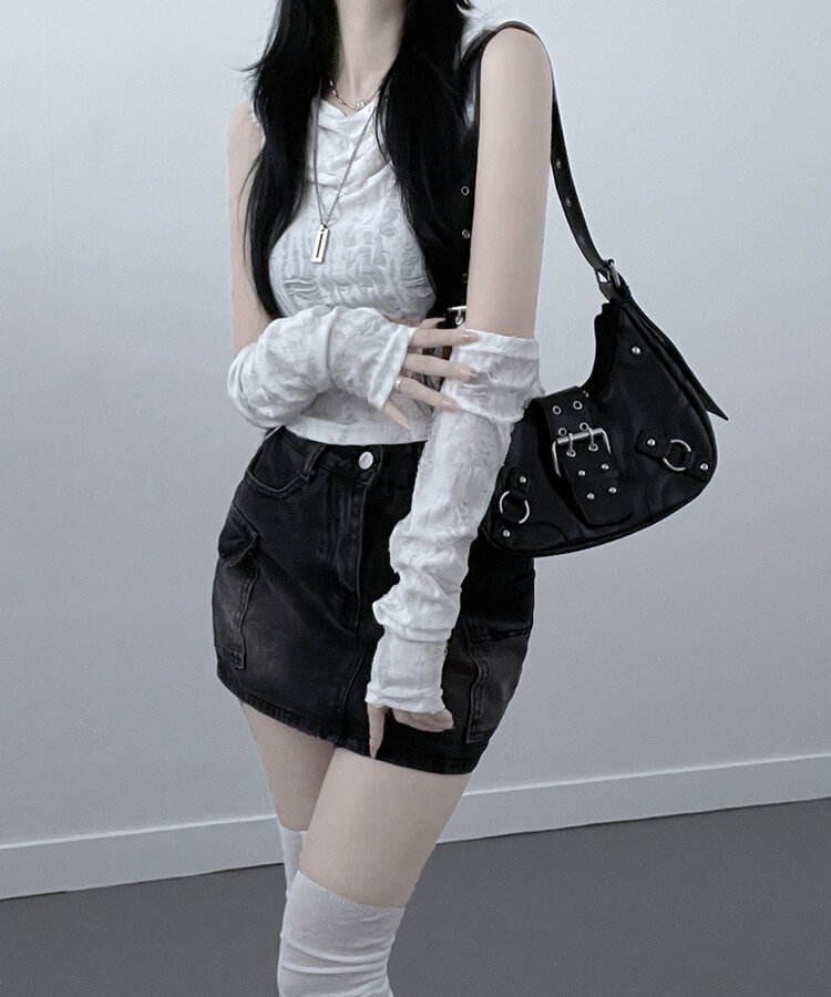 포그데미지후드핸드워머세트 화이트