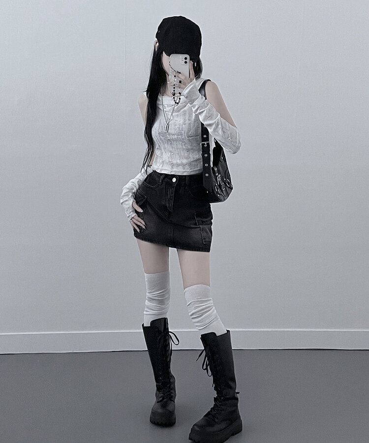 포그데미지후드핸드워머세트 화이트