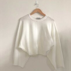 スリムフィットラウンドニット(6color)