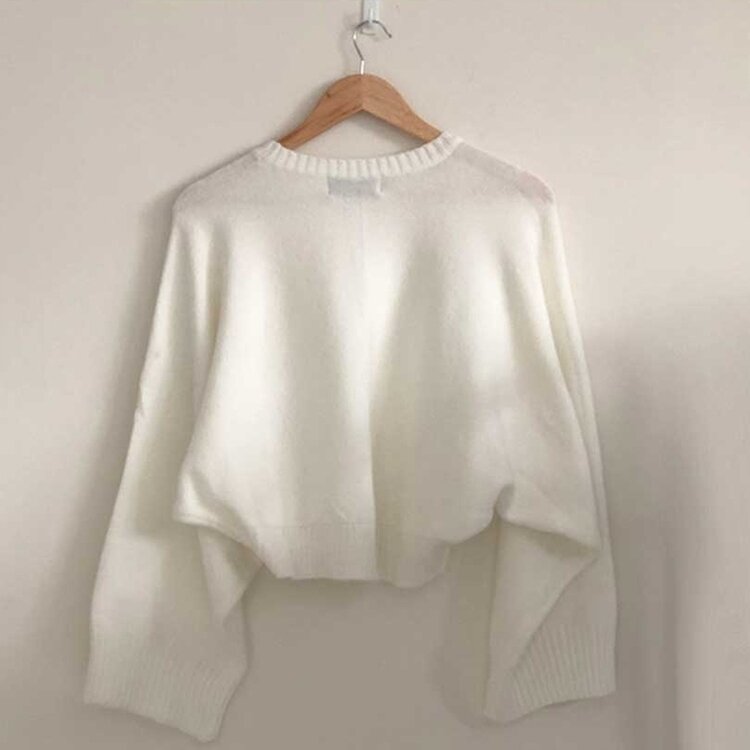 スリムフィットラウンドニット(6color)