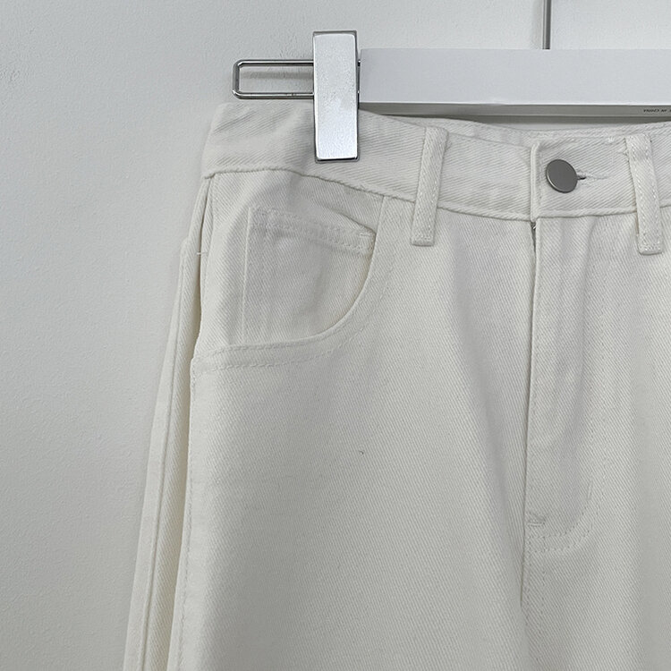 [숏,기본,롱/~2XL] 인생 화이트진! 밑단 스냅비조 사이드 핀턱 와이드 롱팬츠 화이트 블랙 키작녀 키큰녀
