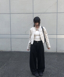 スエードクロップジャケット BEIGE