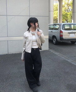 スエードクロップジャケット BEIGE