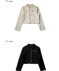 スエードクロップジャケット